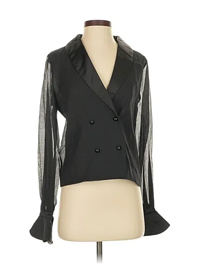 Assorted Brands Long Sleeve Blouse In Black