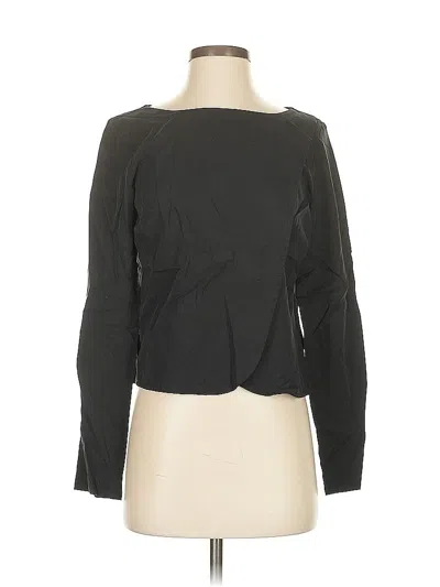 Pre-owned Assorted Brands Long Sleeve Blouse In Black