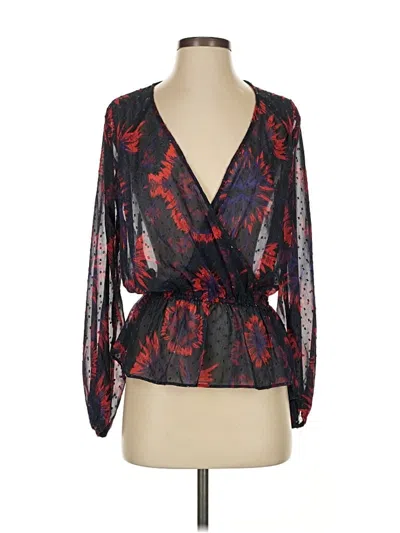 Pre-owned Assorted Brands Long Sleeve Blouse In Black