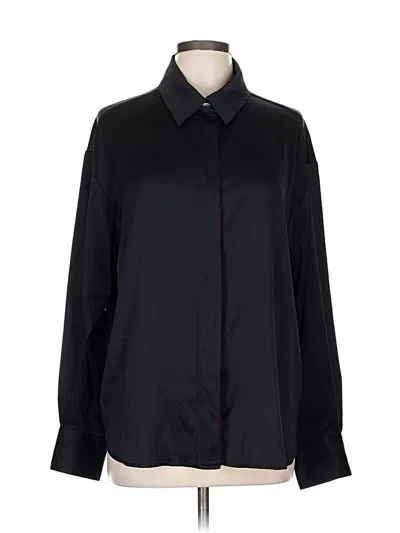 Pre-owned Assorted Brands Long Sleeve Blouse In Black