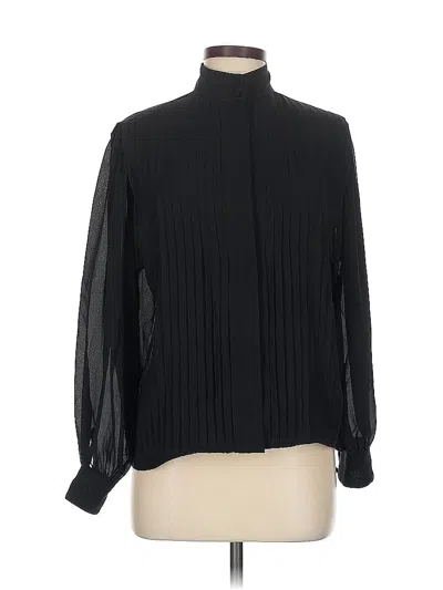 Pre-owned Assorted Brands Long Sleeve Blouse In Black