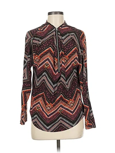 Pre-owned Assorted Brands Long Sleeve Blouse In Black