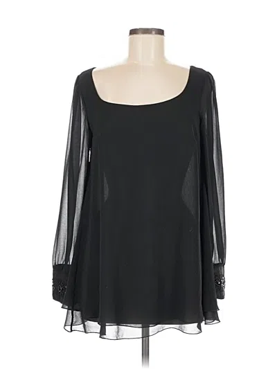 Pre-owned Assorted Brands Long Sleeve Blouse In Black