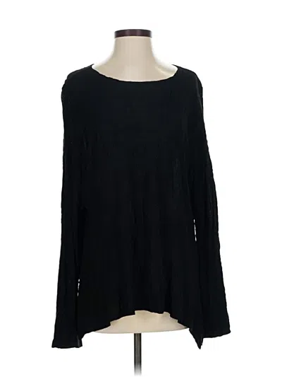 Pre-owned Assorted Brands Long Sleeve Blouse In Black