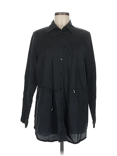 Pre-owned Assorted Brands Long Sleeve Blouse In Black