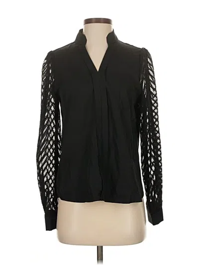 Pre-owned Assorted Brands Long Sleeve Blouse In Black