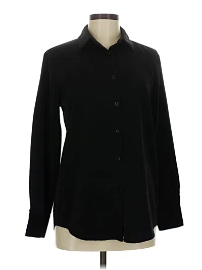 Pre-owned Assorted Brands Long Sleeve Blouse In Black