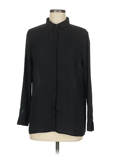 Pre-owned Assorted Brands Long Sleeve Blouse In Black
