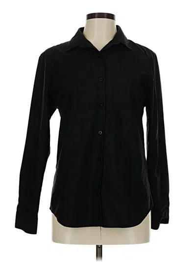 Pre-owned Assorted Brands Long Sleeve Blouse In Black