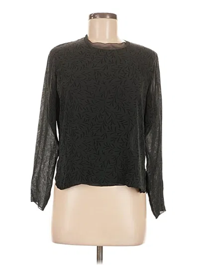 Pre-owned Assorted Brands Long Sleeve Blouse In Black