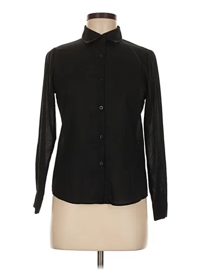 Pre-owned Assorted Brands Long Sleeve Blouse In Black