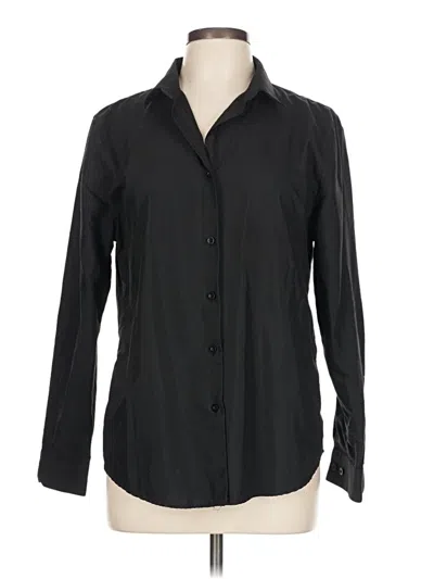 Pre-owned Assorted Brands Long Sleeve Blouse In Black