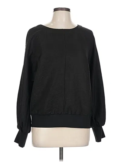 Pre-owned Assorted Brands Long Sleeve Blouse In Black