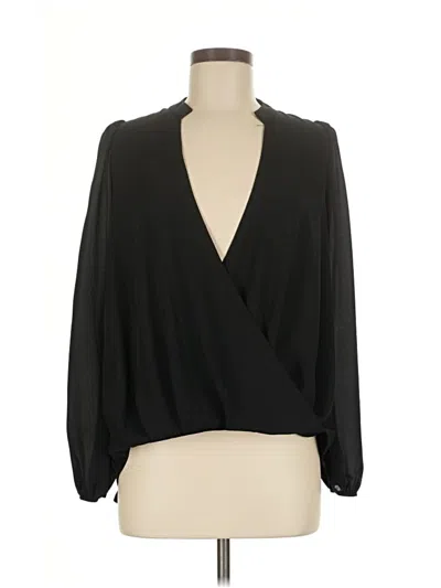 Pre-owned Assorted Brands Long Sleeve Blouse In Black