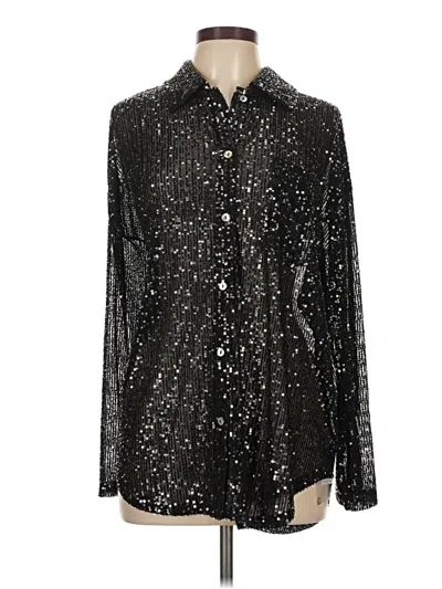 Assorted Brands Long Sleeve Blouse In Black