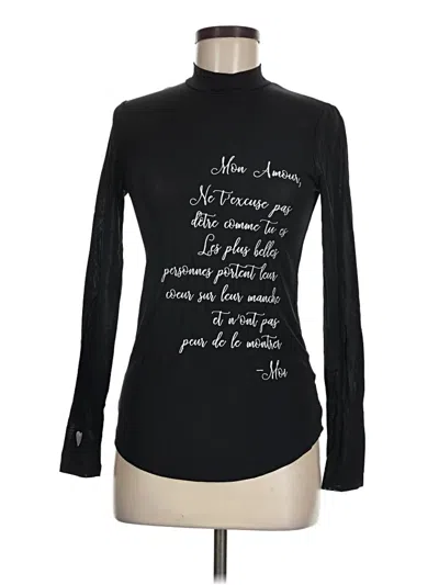 Pre-owned Assorted Brands Long Sleeve Blouse In Black
