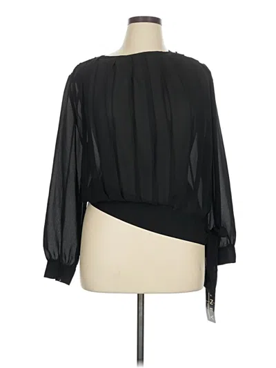 Assorted Brands Long Sleeve Blouse In Black