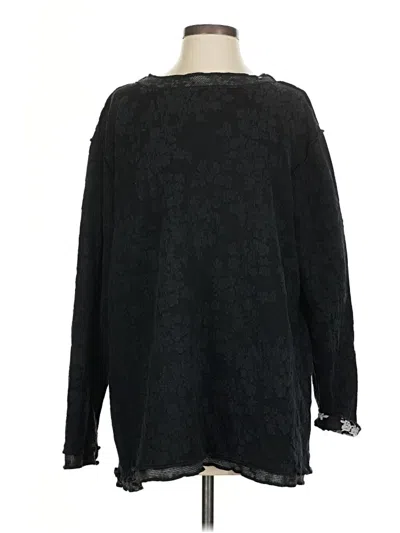 Pre-owned Assorted Brands Long Sleeve Blouse In Black
