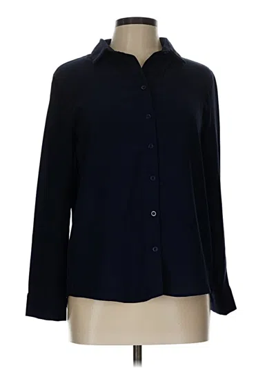 Pre-owned Assorted Brands Long Sleeve Blouse In Black