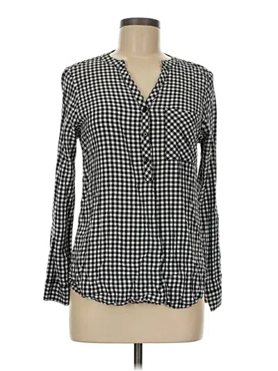 Pre-owned Assorted Brands Long Sleeve Blouse In Black