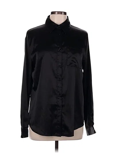 Pre-owned Assorted Brands Long Sleeve Blouse In Black