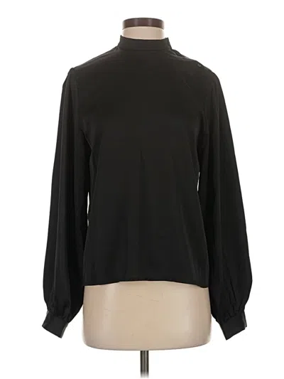 Pre-owned Assorted Brands Long Sleeve Blouse In Black