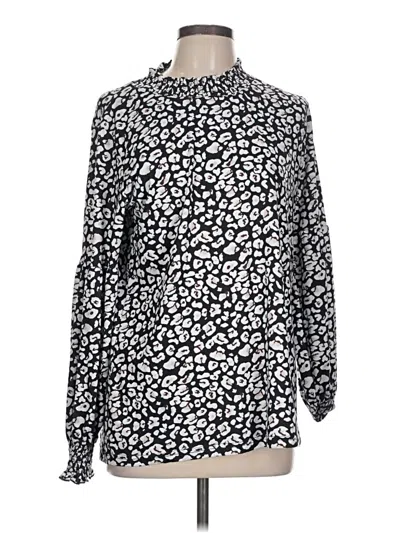 Pre-owned Assorted Brands Long Sleeve Blouse In Black