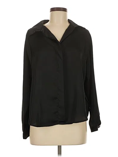 Pre-owned Assorted Brands Long Sleeve Blouse In Black