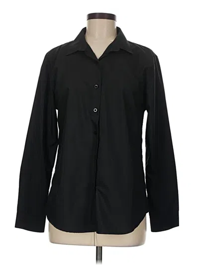 Pre-owned Assorted Brands Long Sleeve Blouse In Black