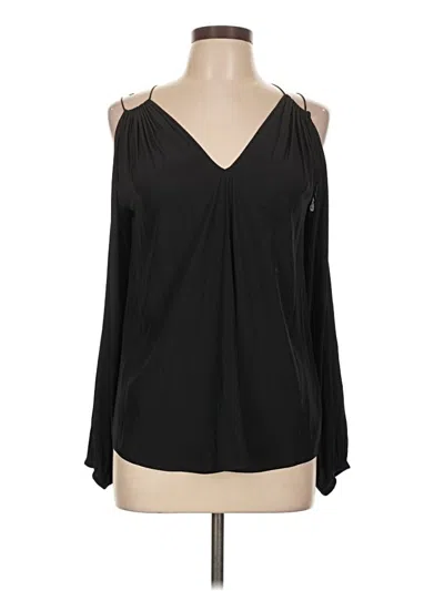 Pre-owned Assorted Brands Long Sleeve Blouse In Black