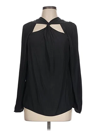 Pre-owned Assorted Brands Long Sleeve Blouse In Black