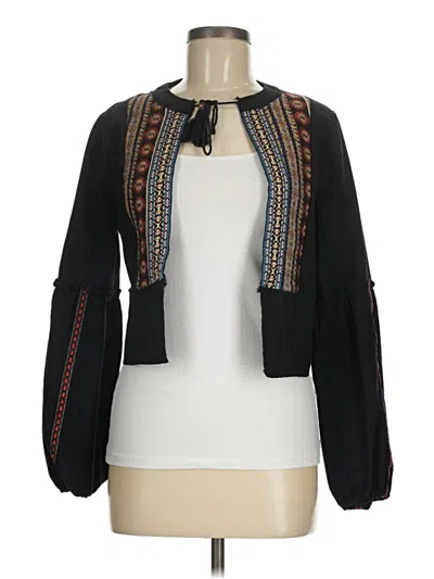 Pre-owned Assorted Brands Long Sleeve Blouse In Black