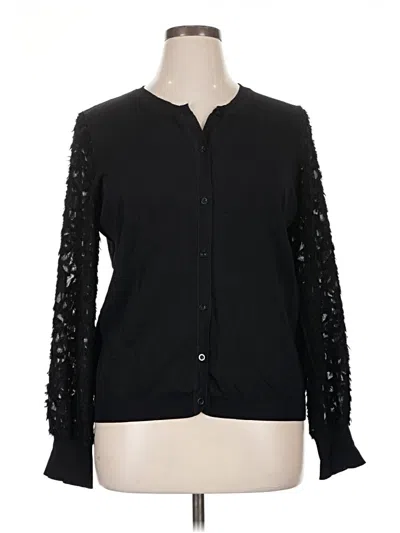 Pre-owned Assorted Brands Long Sleeve Blouse In Black