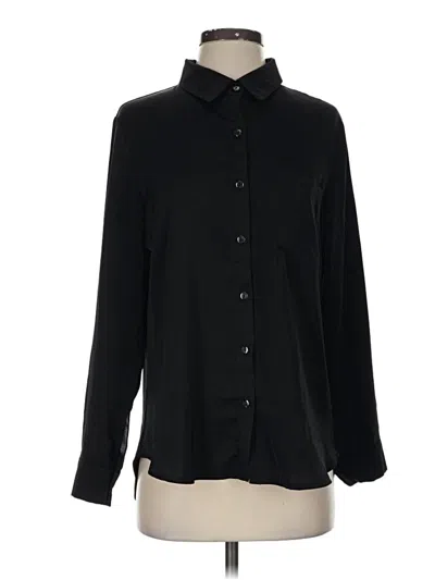 Pre-owned Assorted Brands Long Sleeve Blouse In Black