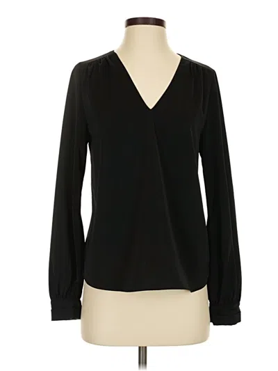 Pre-owned Assorted Brands Long Sleeve Blouse In Black