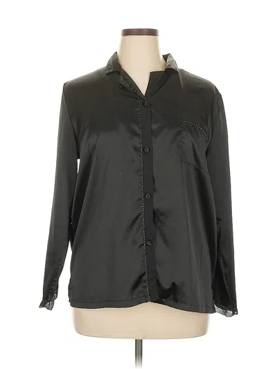 Pre-owned Assorted Brands Long Sleeve Blouse In Black