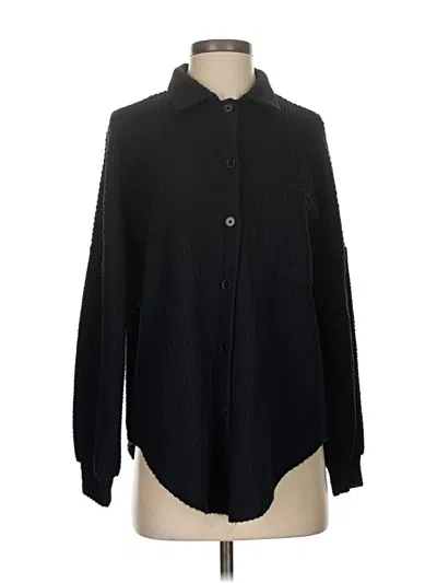 Pre-owned Assorted Brands Long Sleeve Blouse In Black
