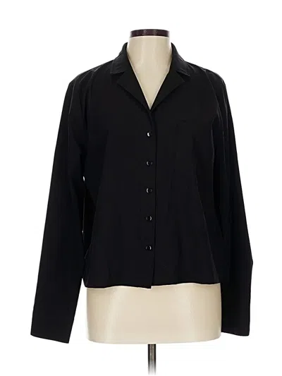Pre-owned Assorted Brands Long Sleeve Blouse In Black