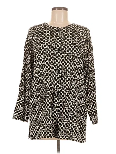 Pre-owned Assorted Brands Long Sleeve Blouse In Black