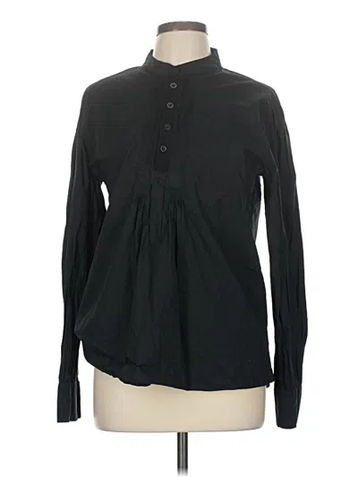 Pre-owned Assorted Brands Long Sleeve Blouse In Black