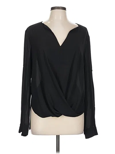Pre-owned Assorted Brands Long Sleeve Blouse In Black