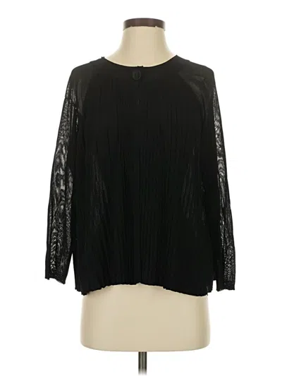 Pre-owned Assorted Brands Long Sleeve Blouse In Black