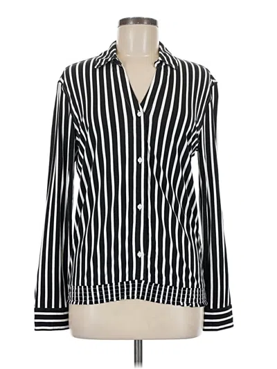 Pre-owned Assorted Brands Long Sleeve Blouse In Black