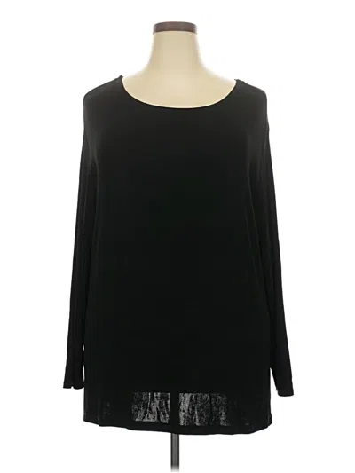 Pre-owned Assorted Brands Long Sleeve Blouse In Black