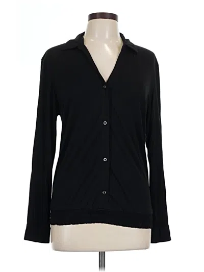 Pre-owned Assorted Brands Long Sleeve Blouse In Black