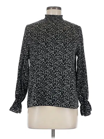 Pre-owned Assorted Brands Long Sleeve Blouse In Black