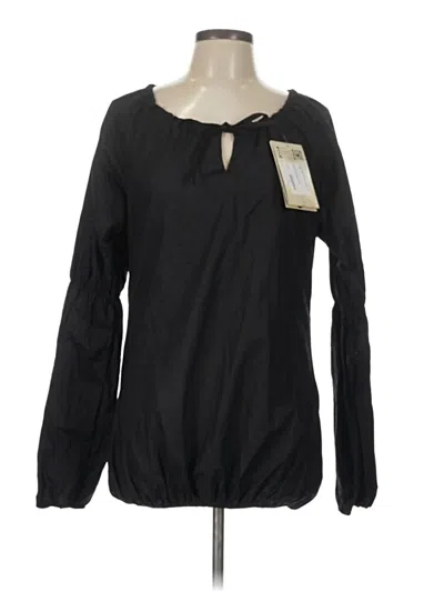 Pre-owned Assorted Brands Long Sleeve Blouse In Black