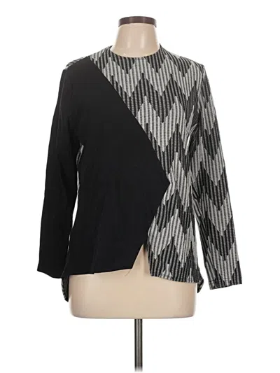 Pre-owned Assorted Brands Long Sleeve Blouse In Black