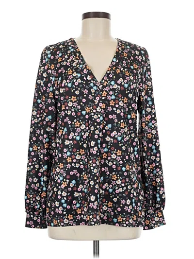 Pre-owned Assorted Brands Long Sleeve Blouse In Black