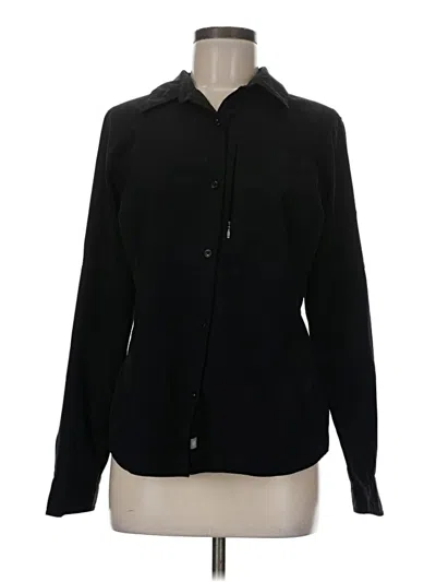 Pre-owned Assorted Brands Long Sleeve Blouse In Black